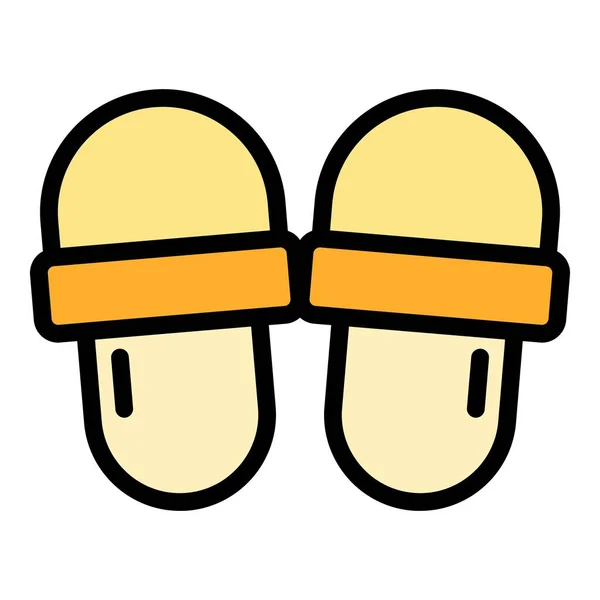 Home Slippers Classic Icon Outline Home Slippers Classic Vector Icon — Stock Vector