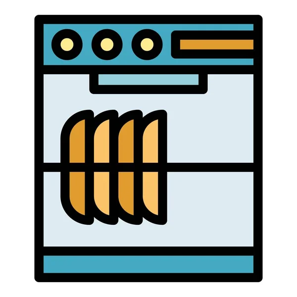 Repair Dishwasher Home Icon Outline Repair Dishwasher Home Vector Icon — Stock Vector