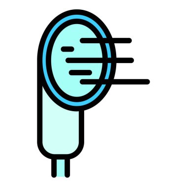 Duş başlığı hortumu ikonu. Beyaz arkaplan renginde izole edilmiş web tasarımı için Duş baş hortumu vektör simgesi