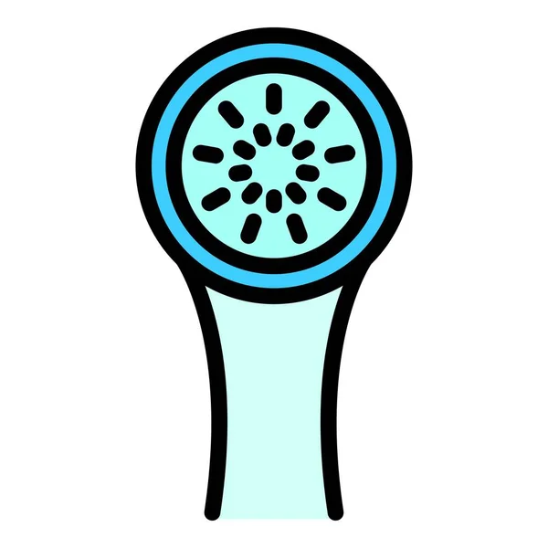 淋浴头部护理图标 基于白色背景色平面的网页设计概要式淋浴头部护理矢量图标 — 图库矢量图片