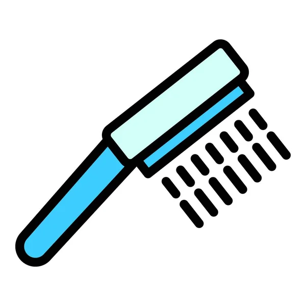 Duş Başlığı Banyo Ikonu Beyaz Arkaplan Renginde Izole Edilmiş Web — Stok Vektör