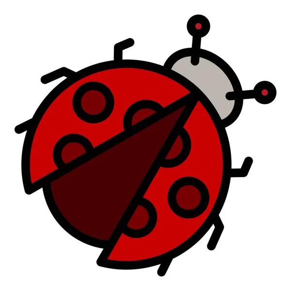 Εικονίδιο Εντόμου Περίγραμμα Ladybird Σφάλμα Διάνυσμα Εικονίδιο Για Σχεδιασμό Web — Διανυσματικό Αρχείο
