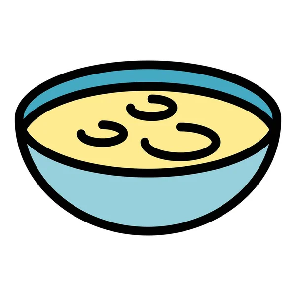 Німецький Суповий Іконний Вектор Їжа Їжі Солодкий Сир — стоковий вектор