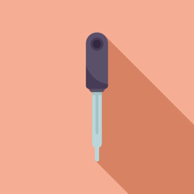 Test sonucu indirme simgesi düz vektörü. Klinik örneği. Corona Hızlı