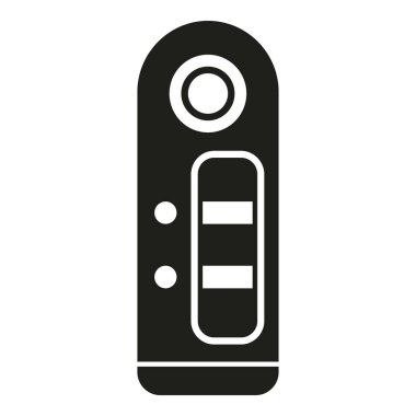 Sonuç simgesi basit vektör. Örnek laboratuvar. Dijital plazma