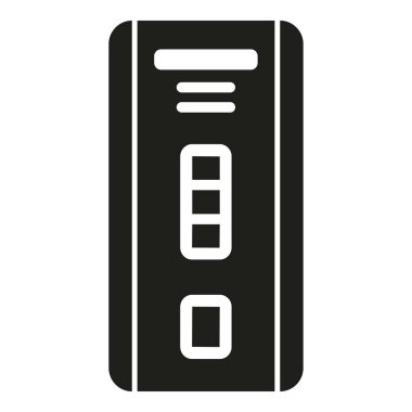 Negatif DNA simgesi basit vektör. Laboratuvar testi. Pozitif sonuç