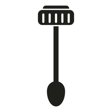 Plastik test çubuğu simgesi basit bir vektör. Laboratuvar örneği. Veri laboratuvarı