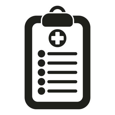 Test panosu simgesi basit vektörü. Laboratuvar örneği. Plasma sahnesi