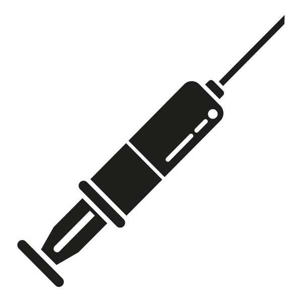 Syringe Test Icon Simple Vector Positive Result Data Kit — Stock Vector