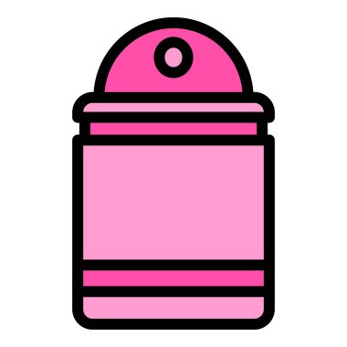 Sprey sprey spreyi ikonu. Beyaz arkaplan renklerinde izole edilmiş web tasarımı için sprey sprey şişesi aerosol vektör simgesi