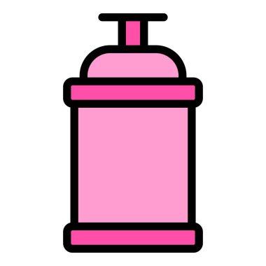 Sprey şişe yıkama ikonu. Beyaz arkaplan renginde izole edilmiş web tasarımı için ana sprey sprey şişe yıkama vektör simgesi