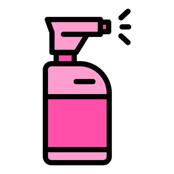 Spray Fles Reiniger Pictogram Outline Spray Fles Cleaner Vector Icoon — Stockvector