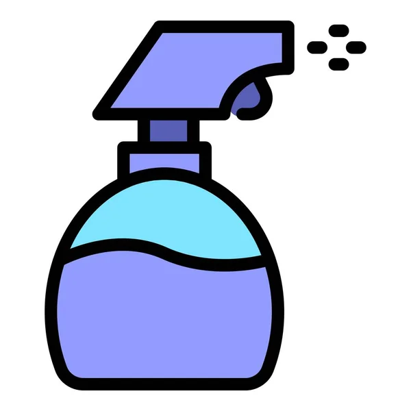 喷瓶子做家务图标 在白色背景色平面上隔离网页设计用的喷雾瓶家务矢量图标 — 图库矢量图片