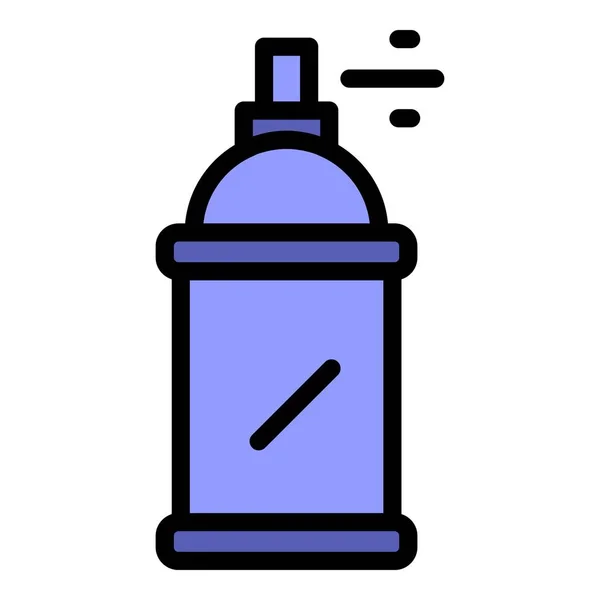 Химическая Икона Баллончика Контур Спрей Бутылку Химический Вектор Значок Веб — стоковый вектор