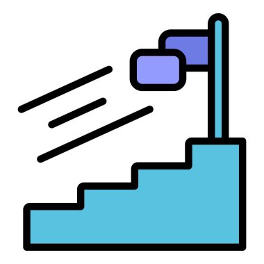 Kariyer basmakalıp ikon ana hatları vektörü. Sosyal eşitlik. Kişisel ayrımcılık rengi düz