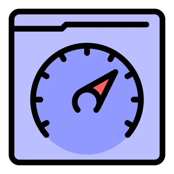 Icono Carpeta Tiempo Contorno Vector Documento Comercial Tiempo Trabajo Personas — Vector de stock