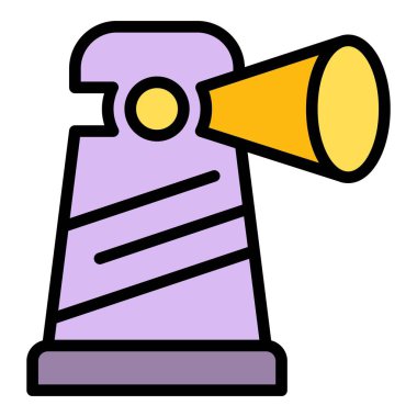 Hava sinyali ikonu ana hat vektörü. Anten telsizi. Ağ kablosuz renk düzlüğü