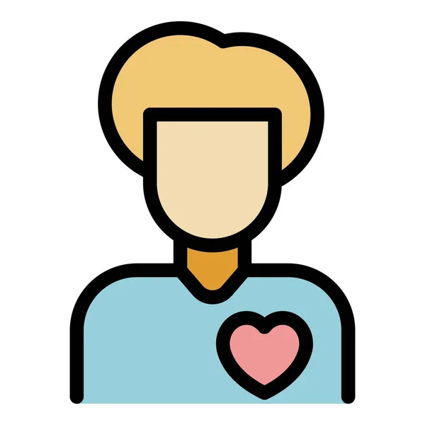 Doctor Heart Care Icon Outline Vector Health Cure Cardiac Medical — Stock Vector