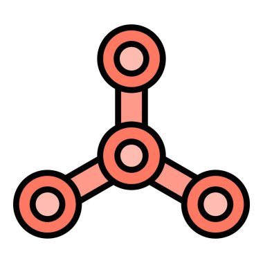 Stres önleyici ikon ana hatları vektörü. Fidget oyuncağı. Metal el döngü rengi düz