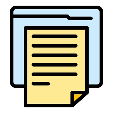 Madde simgesi ana hatları vektörü öğreniliyor. Online eğitim. Uzaklık okulu rengi düz