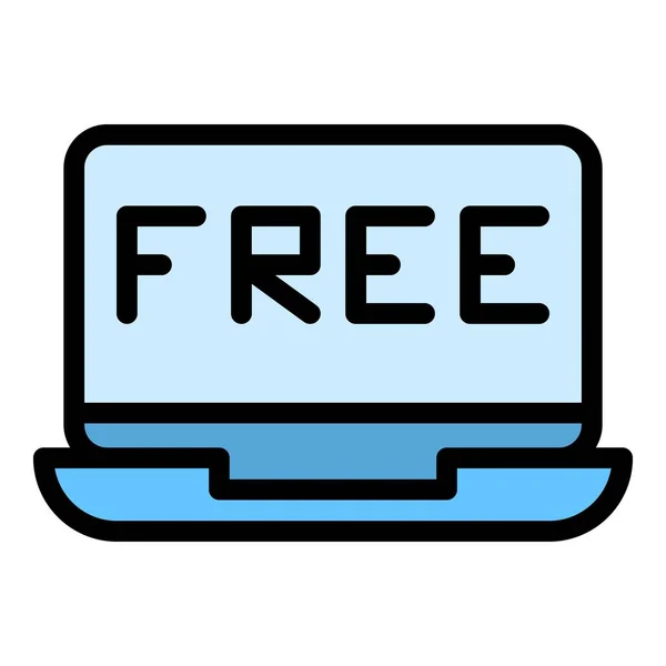 Ücretsiz Seminer Ikonu Ana Hatları Vektörü Canlı Webinar Çevrimiçi Konferans — Stok Vektör