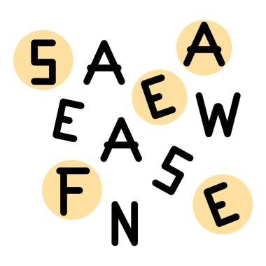 Konuşma harfleri simge ana hatları vektörü. Konuşmana dikkat et. Konuşma penceresi rengi düz