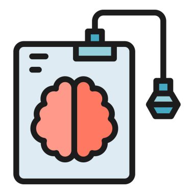 Hafıza aygıtı simgesi ana hatları vektörü. Araba deposu. Taşınabilir kart rengi düz