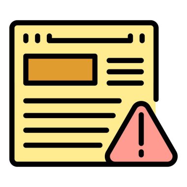 Güvenli web sitesi simgesi ana hatları vektörü. Sistem kilitlendi. Güvenli siber renk düzlüğü