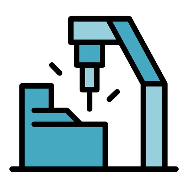 stock vector Mass manufacturing icon outline vector. Factory production. Industry assembly color flat