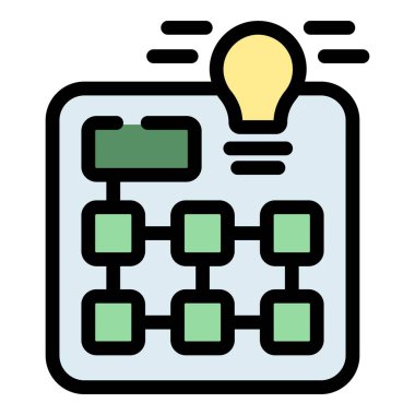 Takım çalışması fikri ikon ana hatları vektörü. Ofis başarısı. Çalışma iş rengi düz