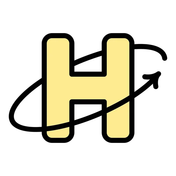 Sairaalan Logo Kuvake Ääriviivat Vektori Lääkintäapteekki Cross Terveys Väri Tasainen — vektorikuva
