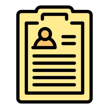 Uzman pano simgesi ana hatları vektörüne yardım eder. Sağlık sigortası. Klinik hemşiresi rengi düz