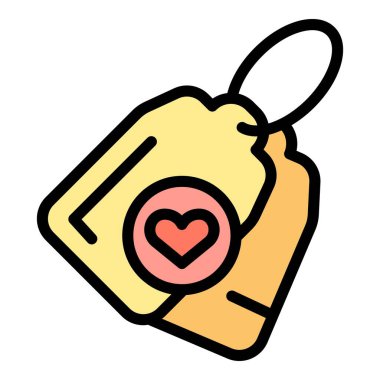 Sağlık etiketi ana hat vektörü. Tıbbi bakım. Klinik yardım rengi düz