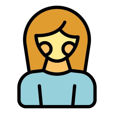 Östrojen kadın ikon ana hatları vektörü. Menopoz hormonu. Kadın sağlığı rengi düz