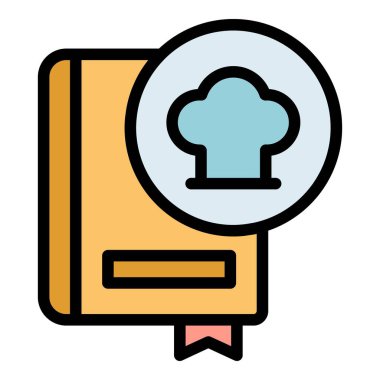 Çevrimiçi yemek ikonu ana hatları vektörü. Teslimat emri. Mobil ödeme rengi düz