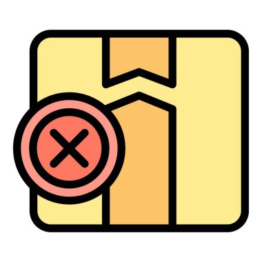 Jest bildirim ikonu ana hatları vektörü. Yasal belge. Servis hukuku rengi düz