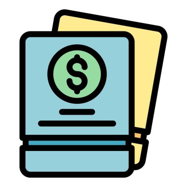 Tanıtım kodu simgesi ana hatları vektörü. Fiyat uygulaması. Dijital teklif rengi düz