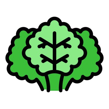 Vejetaryen yaprak ikonu ana hat vektörü. Sağlıklı yiyecekler. Eko serbest renk düzlüğü