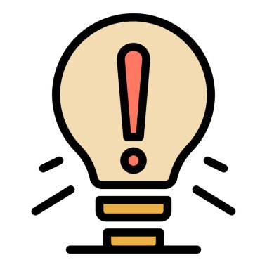 Simge anahat vektörünü yanlış düşünmek. Kritik bir düşünce. Yetenekli insan rengi düz