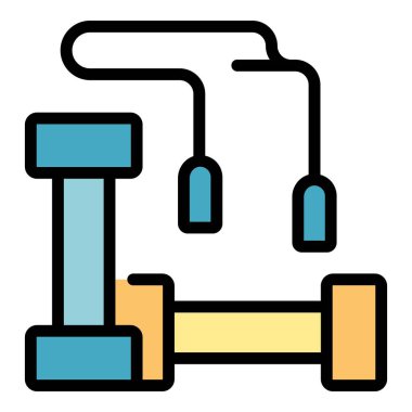 Eğitim aracı simgesi ana hatları vektörü. Uygulamalı insanlar. Çevrimiçi servis rengi düz