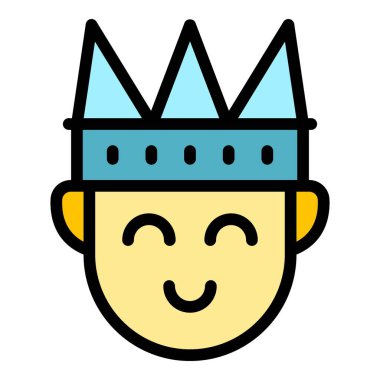 Müşteri sadakat programı ikonu ana hatları vektörü. Online servis. Hediye yardım rengi düz