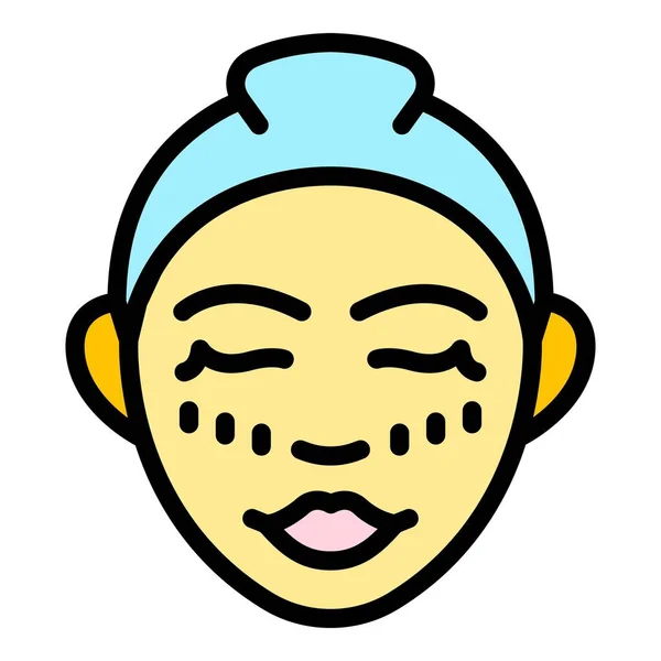 Serum Facial Massage Icon Outline Vector Skin Beauty Care Spa — Stock Vector