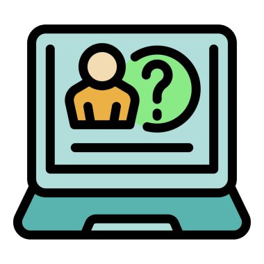 Boşluk simgesi ana hat vektörü. İş İnsan Kaynakları. Takım gönderme rengi düz