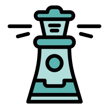 Deniz feneri ikonu taslak vektörü kiralıyorum. İş ekibi. Aday renk düzlüğü gönder