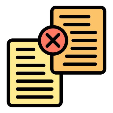 Belge patent simgesi ana hatları vektörü. Hukuk telif hakkı. Yasal koruma rengi düz