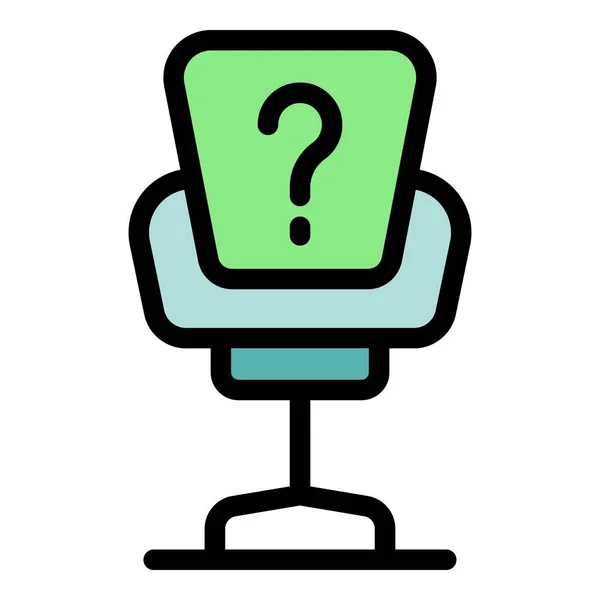 Free Job Chair Icon Outline Vector Post Job Hiring Team — Stock Vector