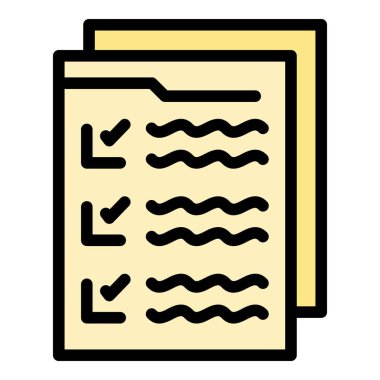 Son kullanıcı belgesi ana hatları vektörü. Çevrimiçi form doldur. Kullanıcı rengi düz kaydet