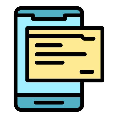 Tablet simge ana hatları vektörü okuyor. Dijital kitap. Eğitim rengi düz