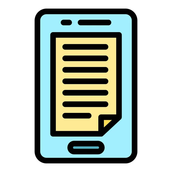 Tablet Βιβλίο Ανάγνωση Εικονίδιο Διάνυσμα Περίγραμμα Online Μελέτη Ψηφιακό Online — Διανυσματικό Αρχείο