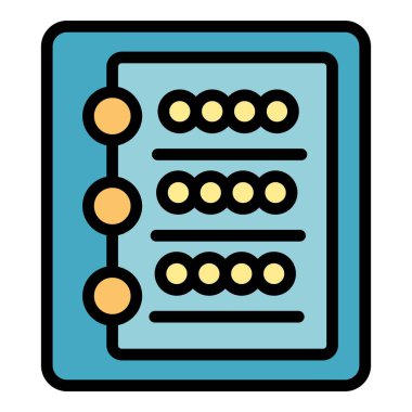 Şarap tadım menüsü ikonu ana hatları vektörü. Şarap garsonu içkisi. Cam şişe rengi düz